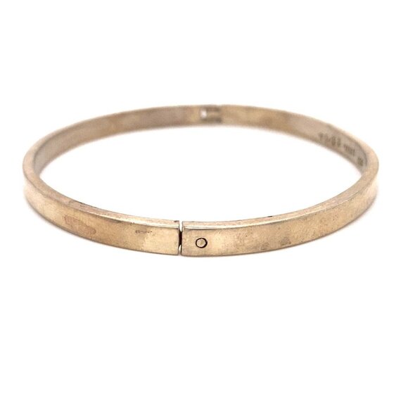 VTG Estate Taxco Mexico Sterling Silver 7‎ ¼" Bangle Bracelet! 118a - Picture 3 of 8